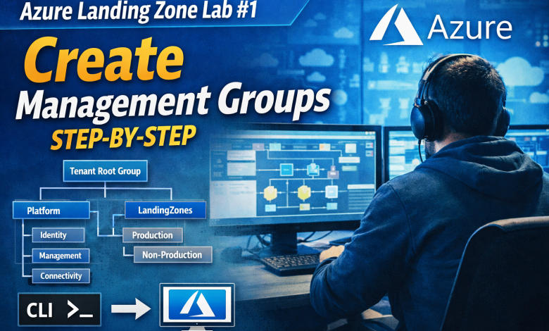 Azure Landing Zone management groups hierarchy for cloud engineers