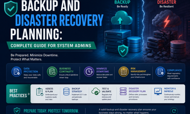 Backup and Disaster Recovery Planning: Complete Guide for System Admins