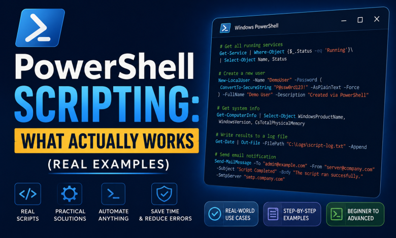 PowerShell scripting for system admins