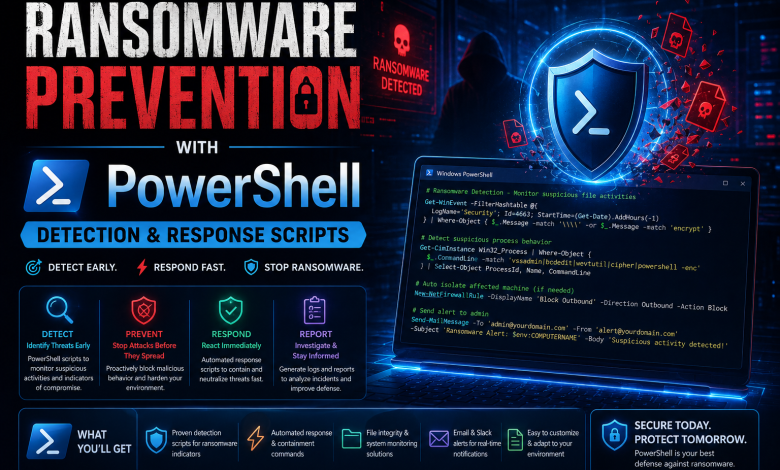 Ransomware Prevention with PowerShell: Detection & Response Scripts